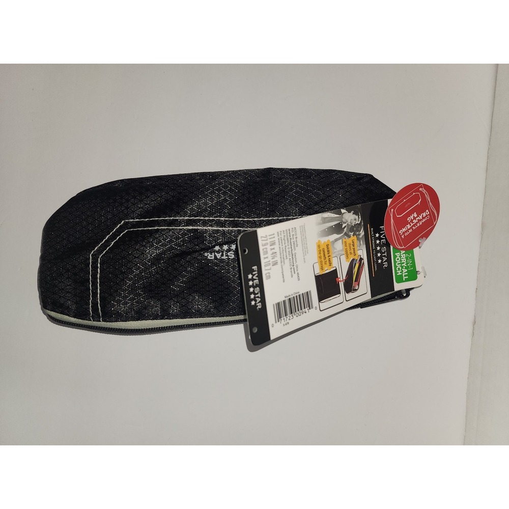 New‎ Five Star 2 in 1 Carry All Pouch Pencil bag drawstring backpack